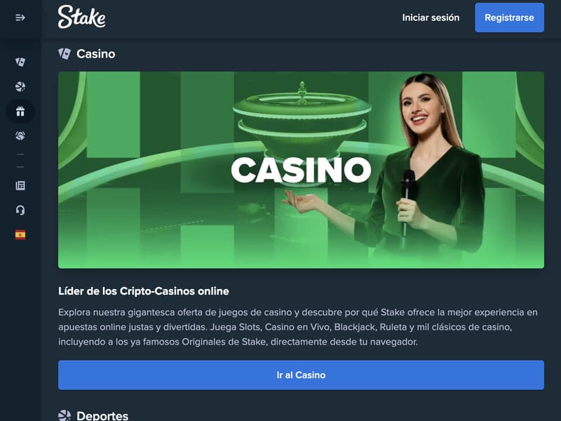 Registro para jugar en el casino en línea Stake